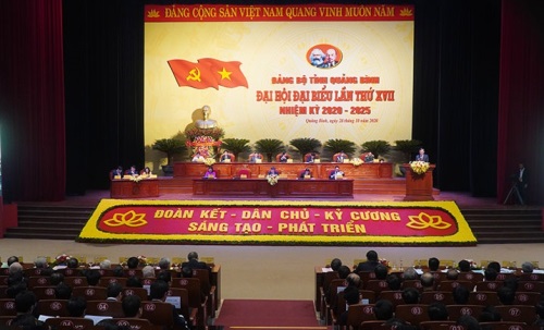 Đại hội Đại biểu Đảng bộ tỉnh Quảng Bình lần thứ XVII, nhiệm kỳ 2020 -2025 thành công tốt đẹp